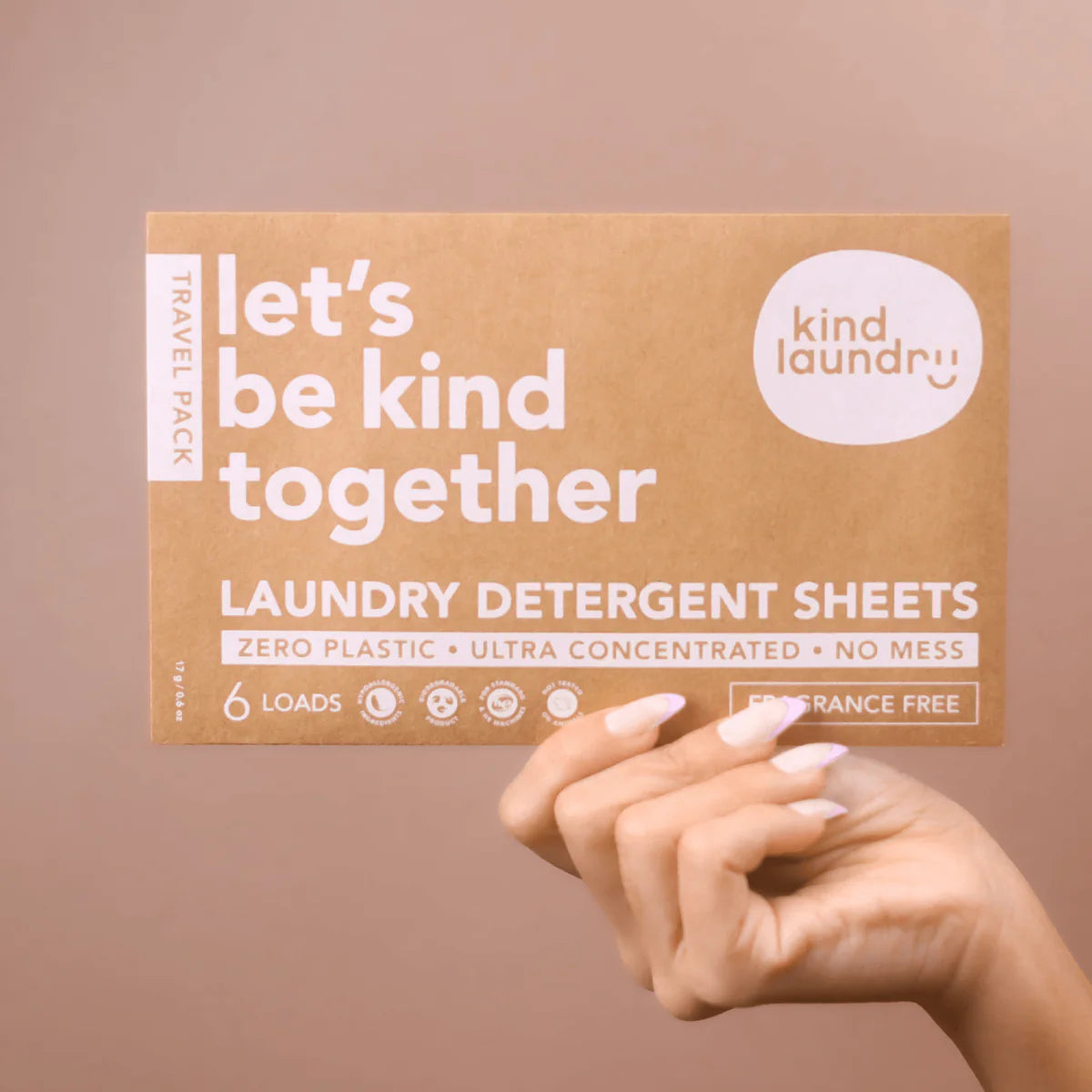 Laundry Detergent Sheets (fragrance-free) | 6 Loads Travel Pack