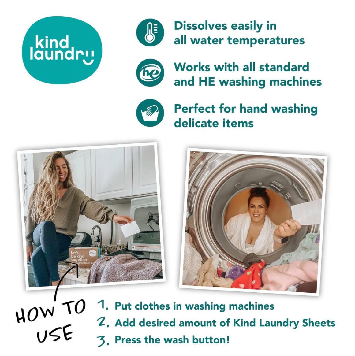 Laundry Detergent Sheets (fragrance-free) | 6 Loads Travel Pack