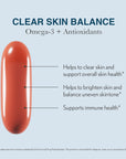 Clear Skin Balance | Omega-3 + Antioxidants Supplement